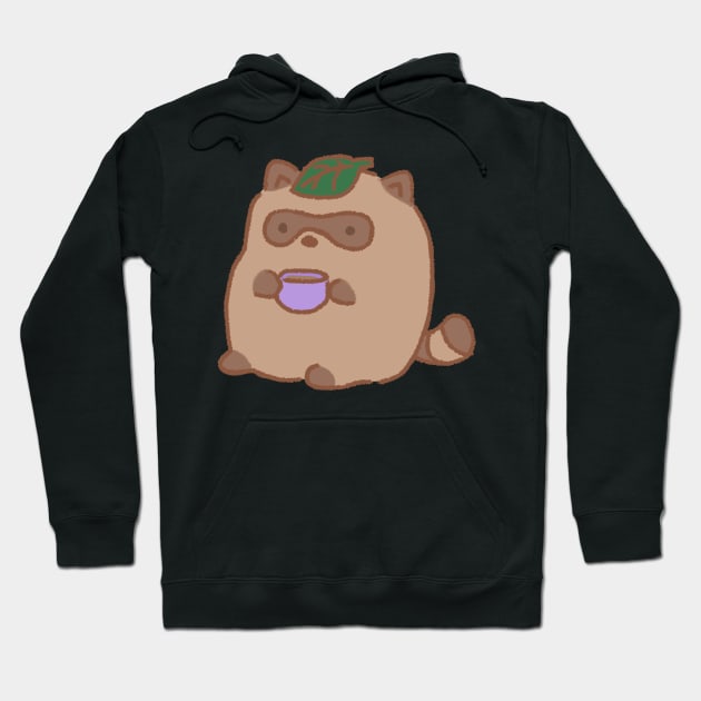 Tanuki tea Hoodie by miriart